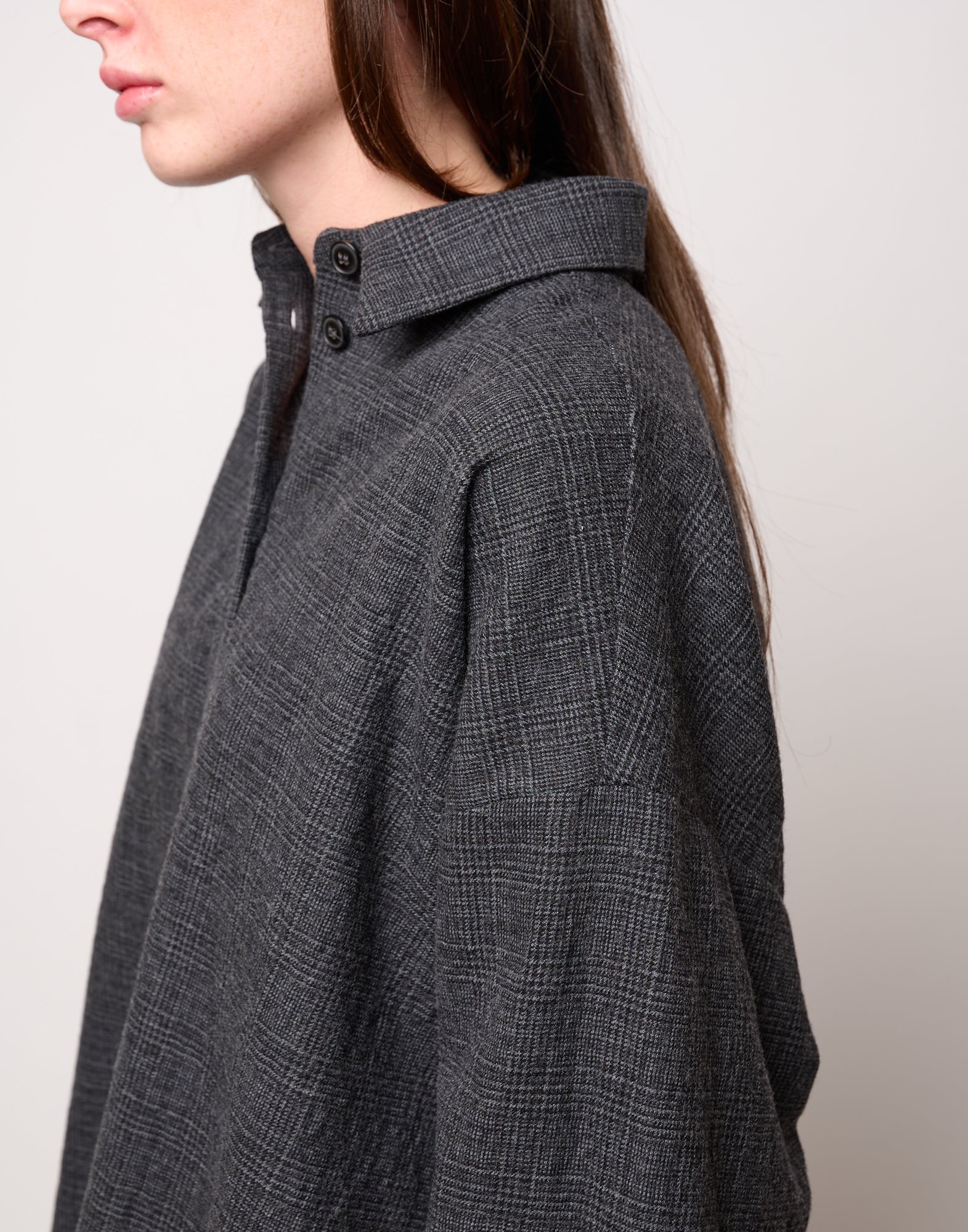 DOUUOD Camicia Ampia in Micro Galles Underground