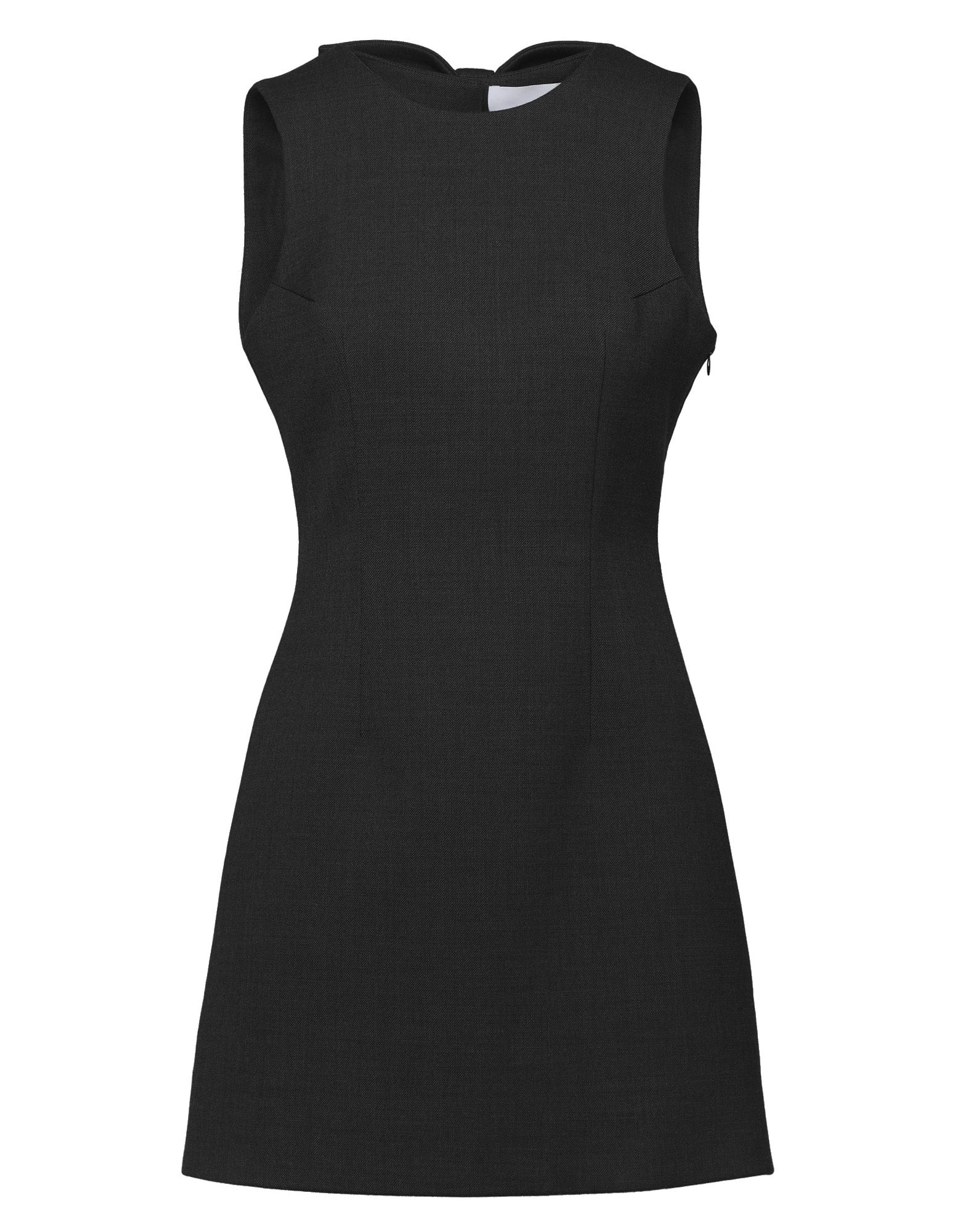 DOUUOD Mini Abito Aderente con Schiena Nuda e Fiocco Nero