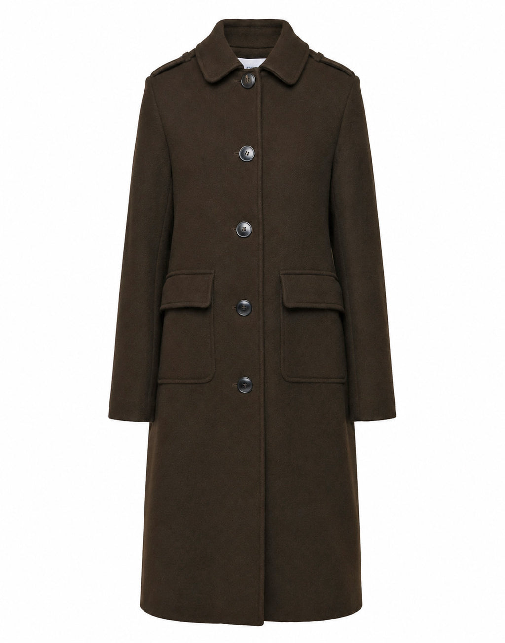 DOUUOD Cappotto Monopetto con Collo Chiuso e Martingala