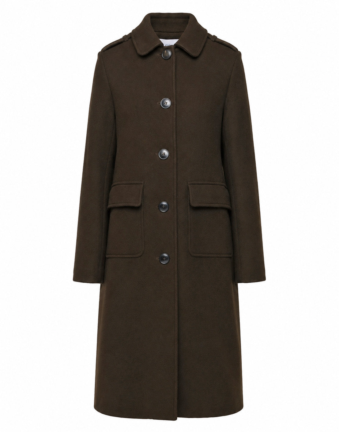 DOUUOD Cappotto Monopetto con Collo Chiuso e Martingala