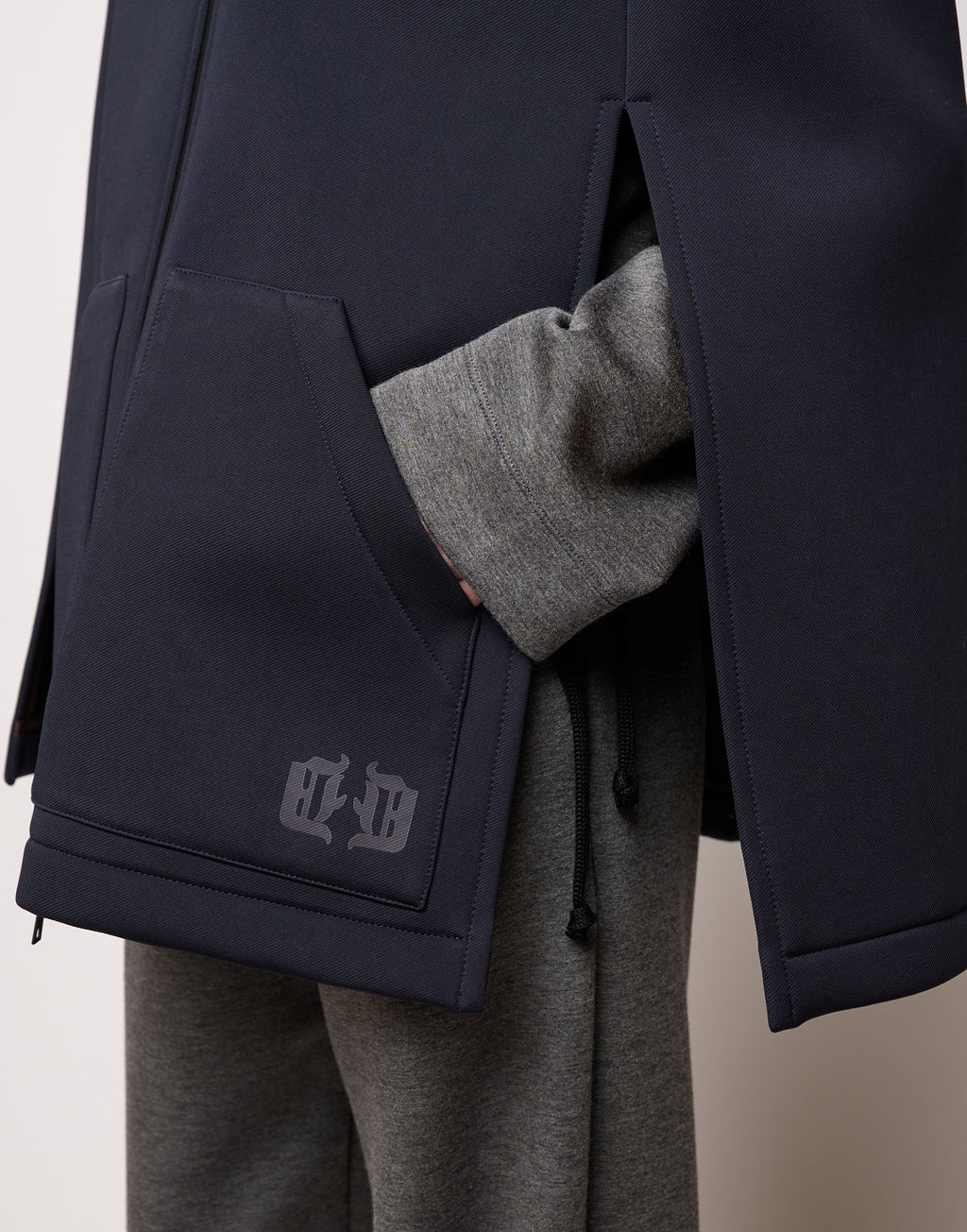 DOUUOD Mini Cappa con Cappuccio e Zip Spalmata Notte
