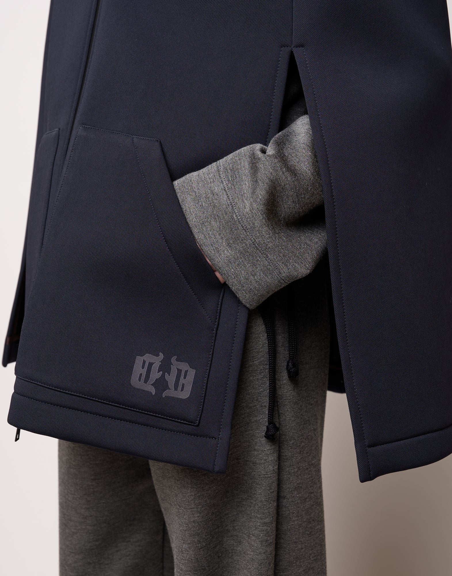 DOUUOD Mini Cappa con Cappuccio e Zip Spalmata Notte