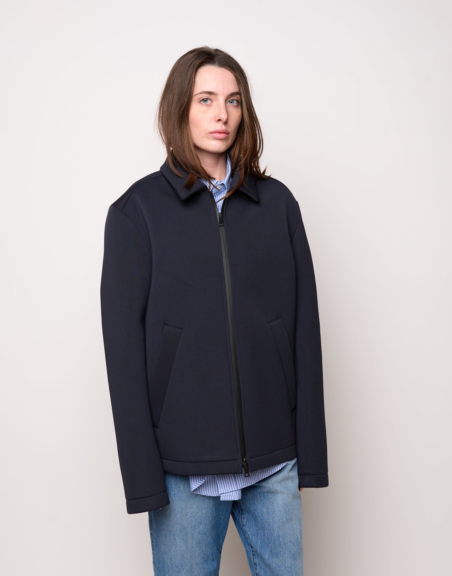 DOUUOD Caban Genderless in Tecno Neoprene Notte