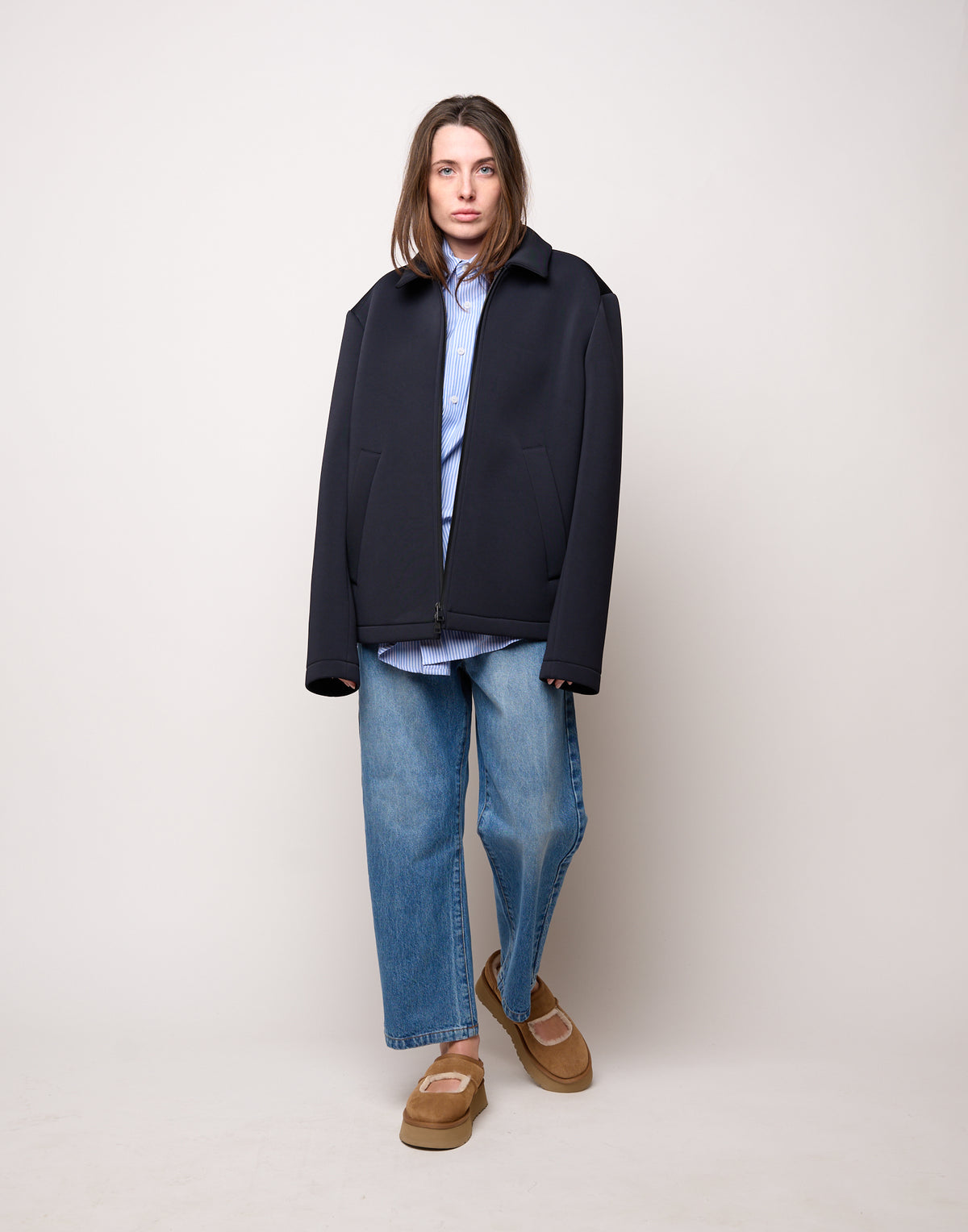 DOUUOD Caban Genderless in Tecno Neoprene Notte