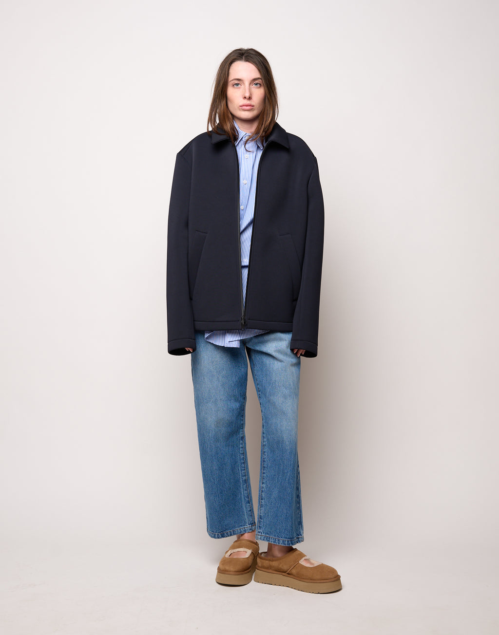 DOUUOD Caban Genderless in Tecno Neoprene Notte