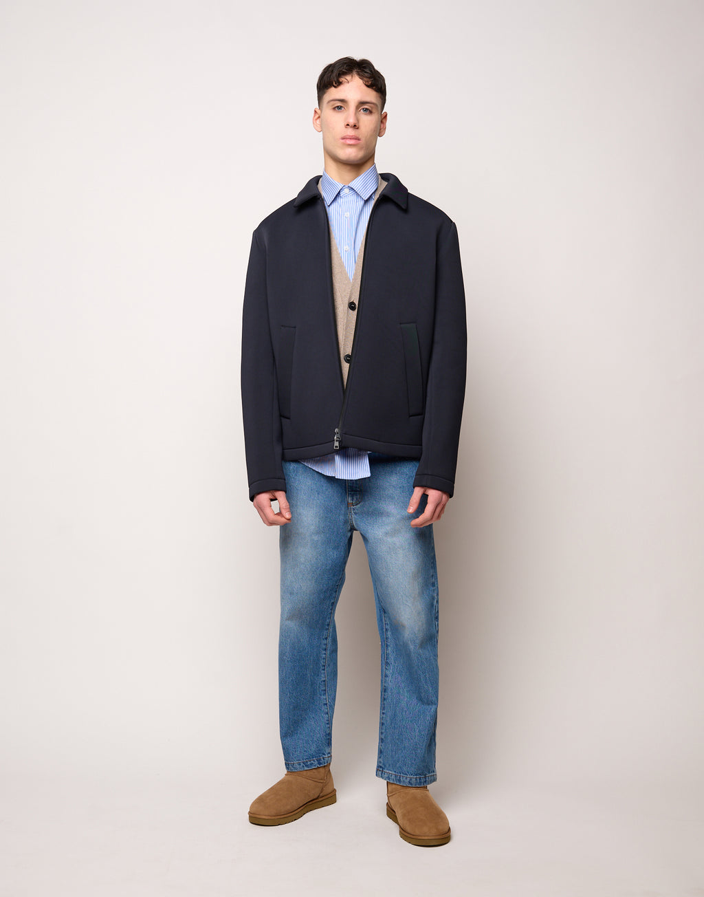 DOUUOD Caban Genderless in Tecno Neoprene Notte