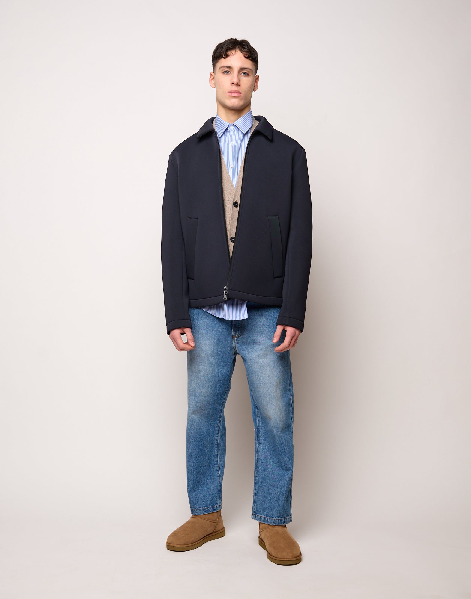 DOUUOD Caban Genderless in Tecno Neoprene Notte