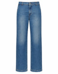 DOUUOD Pantalone Dritto in Denim Washed