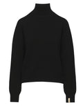 DOUUOD Maglia Collo Alto Genderless in Lana e Cashmere Nero