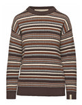 DOUUOD Maglia Girocollo Multirighe Genderless in Lana Superfine