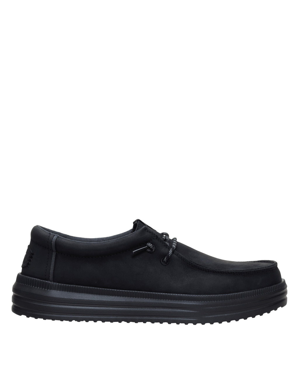 DUDE Mocassini REV Tumbled Leather Black / Black