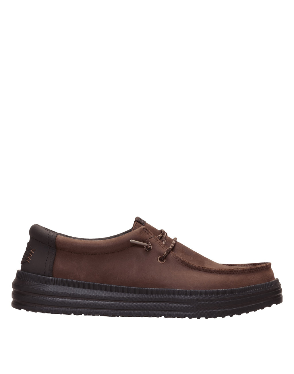 DUDE Mocassini REV Tumbled Leather Shaved Chocolate / Chocolate Torte