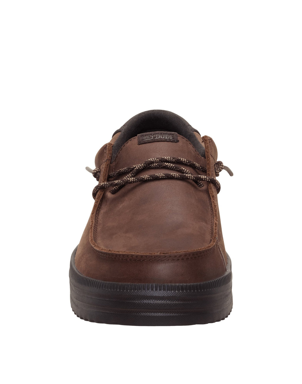 DUDE Mocassini REV Tumbled Leather Shaved Chocolate / Chocolate Torte