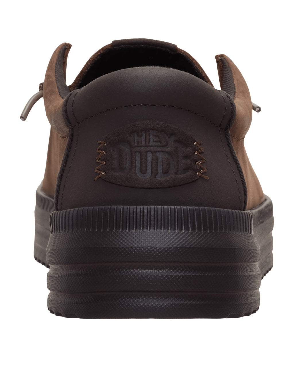 DUDE Mocassini REV Tumbled Leather Shaved Chocolate / Chocolate Torte