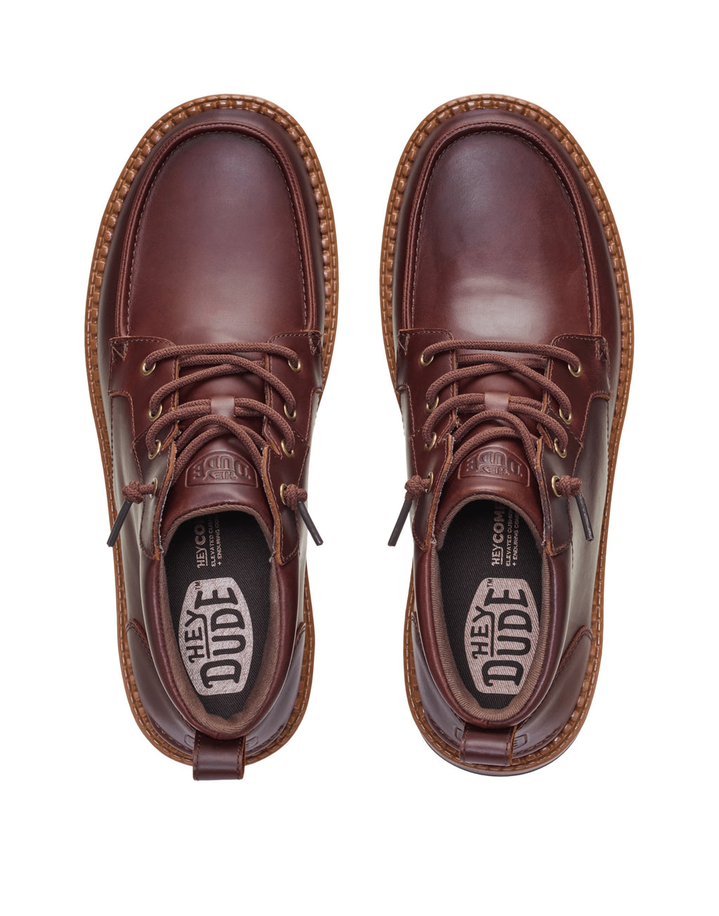 DUDE Stivaletti Flint Boot Leather Argan Oil / Chocolate Torte