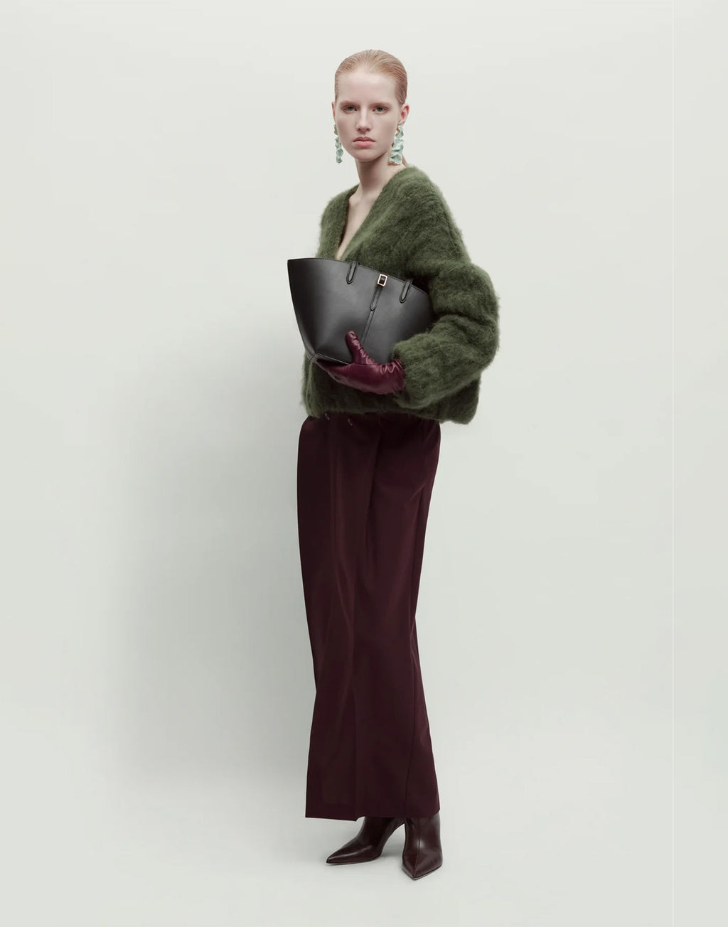 ERIKA CAVALLINI Cardigan in Alpaca Cardato Foresta