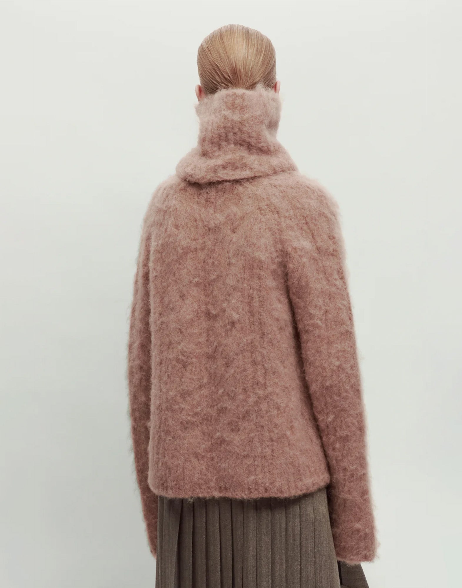 ERIKA CAVALLINI Maglia in Alpaca Cardato Nocciola