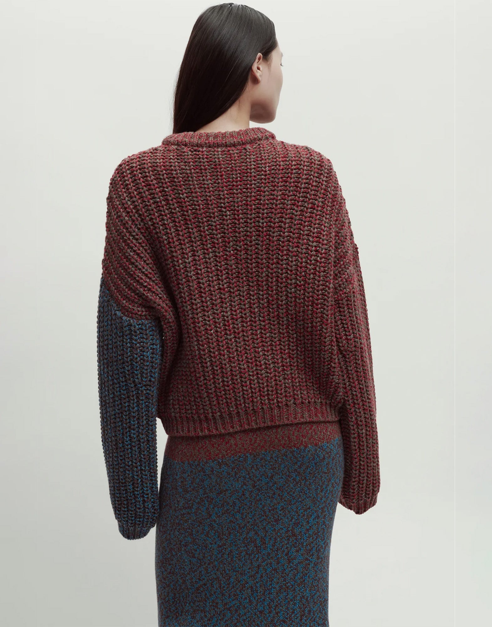 ERIKA CAVALLINI Maglione in Baby Alpaca Bicolor