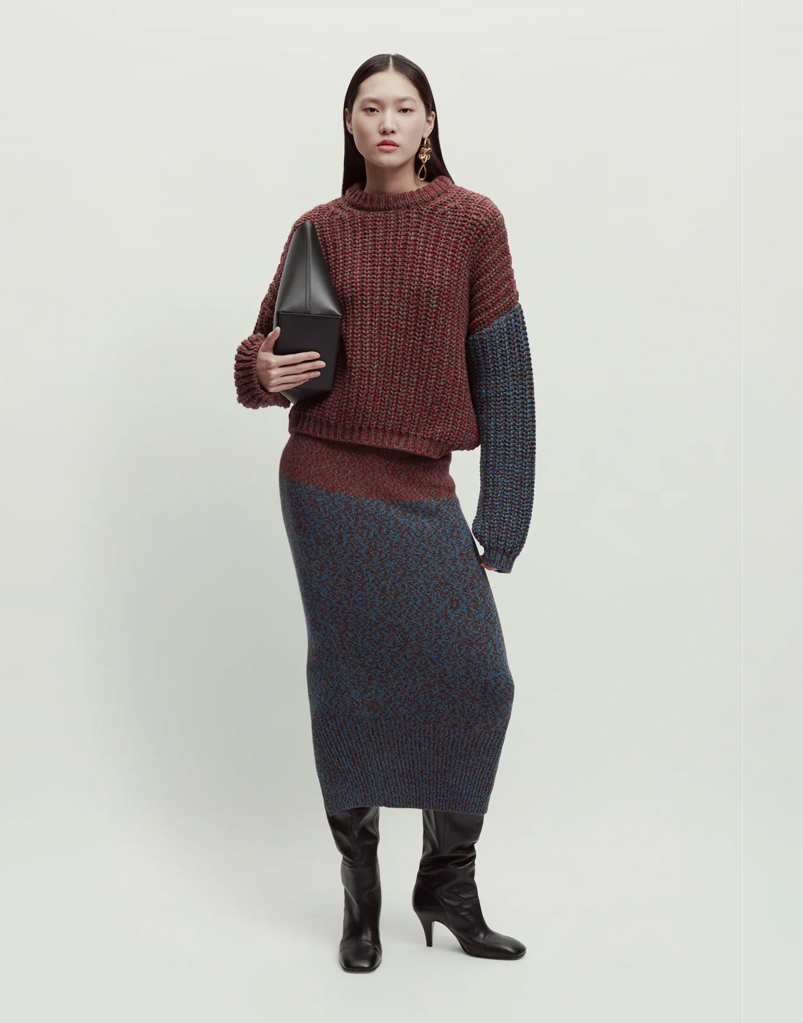 ERIKA CAVALLINI Maglione in Baby Alpaca Bicolor