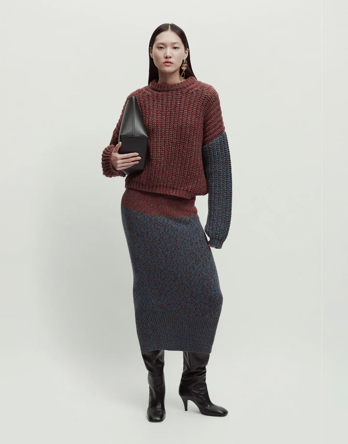 ERIKA CAVALLINI Maglione in Baby Alpaca Bicolor