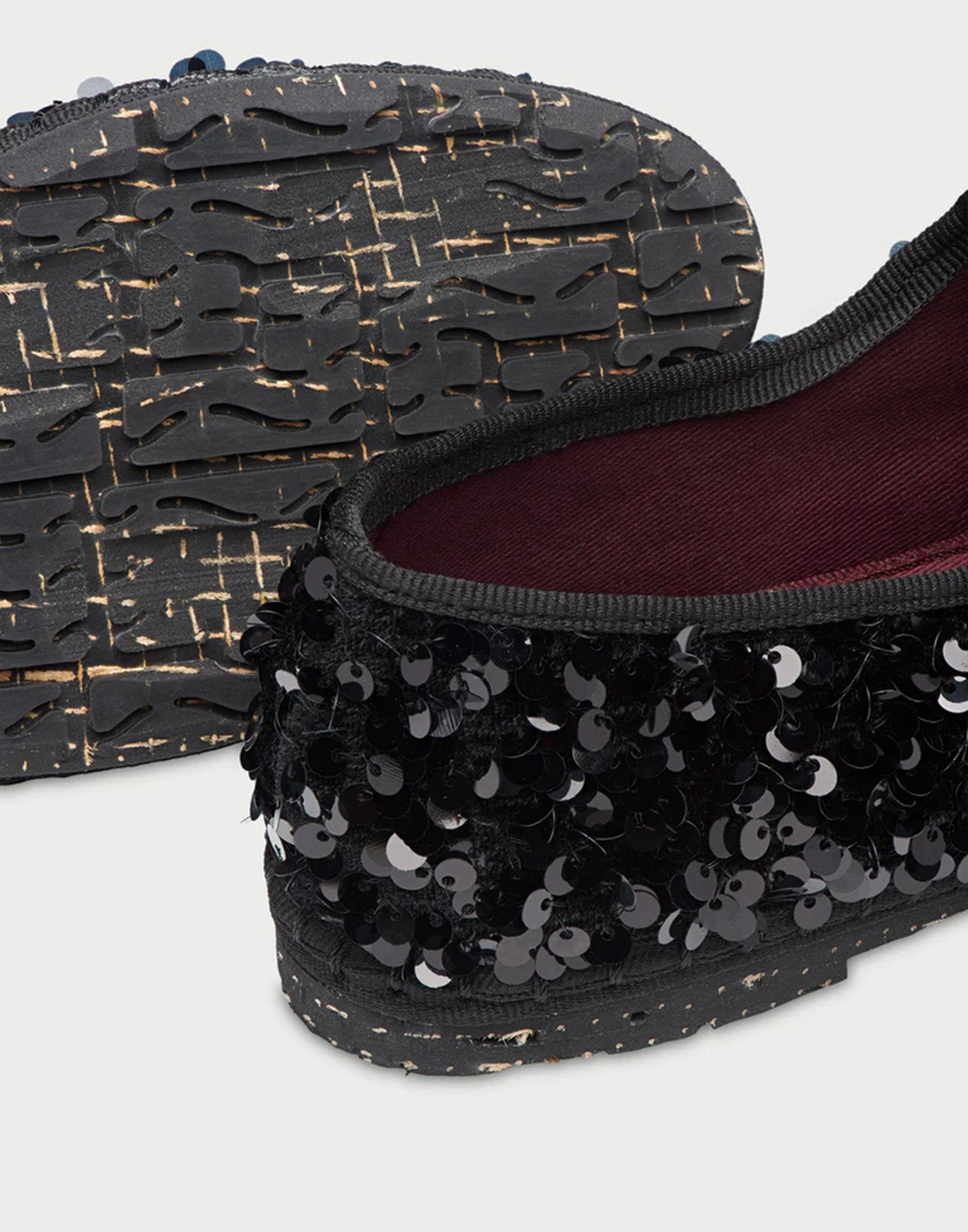 FLABELUS Mary Jane con Paillettes Nere