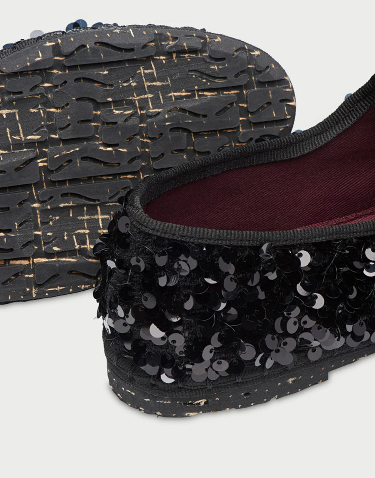 FLABELUS Mary Jane con Paillettes Nere