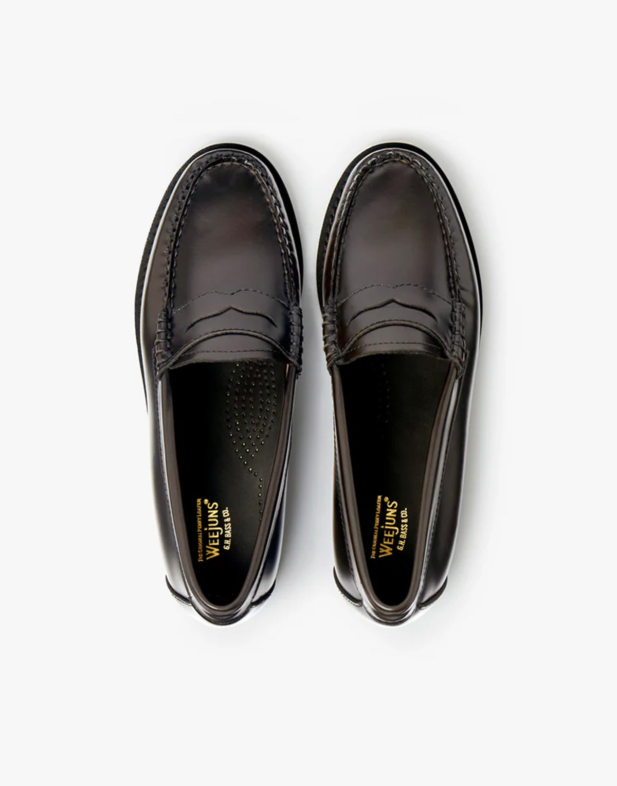 GH BASS Mocassini Weejuns Penny in Pelle Chocolate