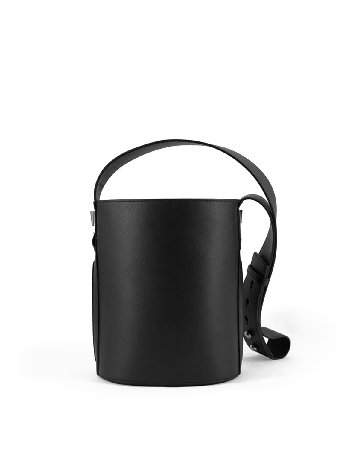 GHERARDINI Borsa a Secchiello Lisa Media in Pelle Nera