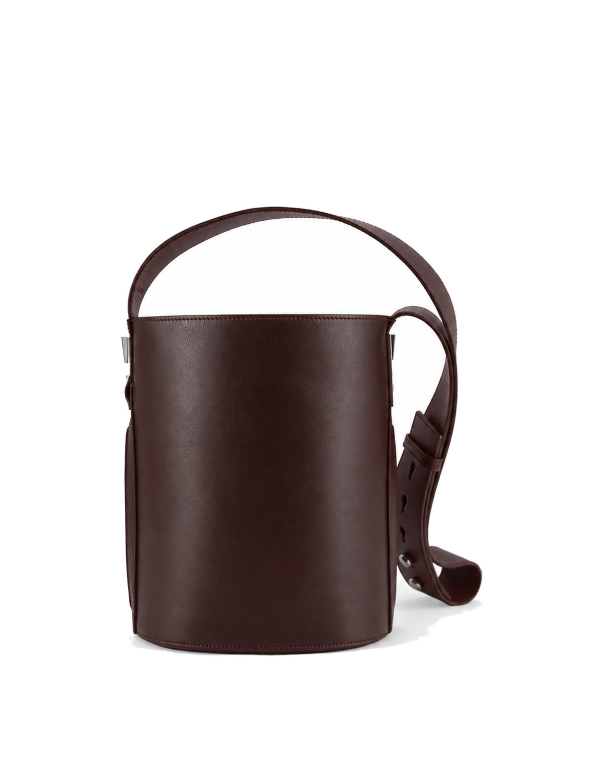 GHERARDINI Borsa a Secchiello Lisa Media in Pelle Bordeaux