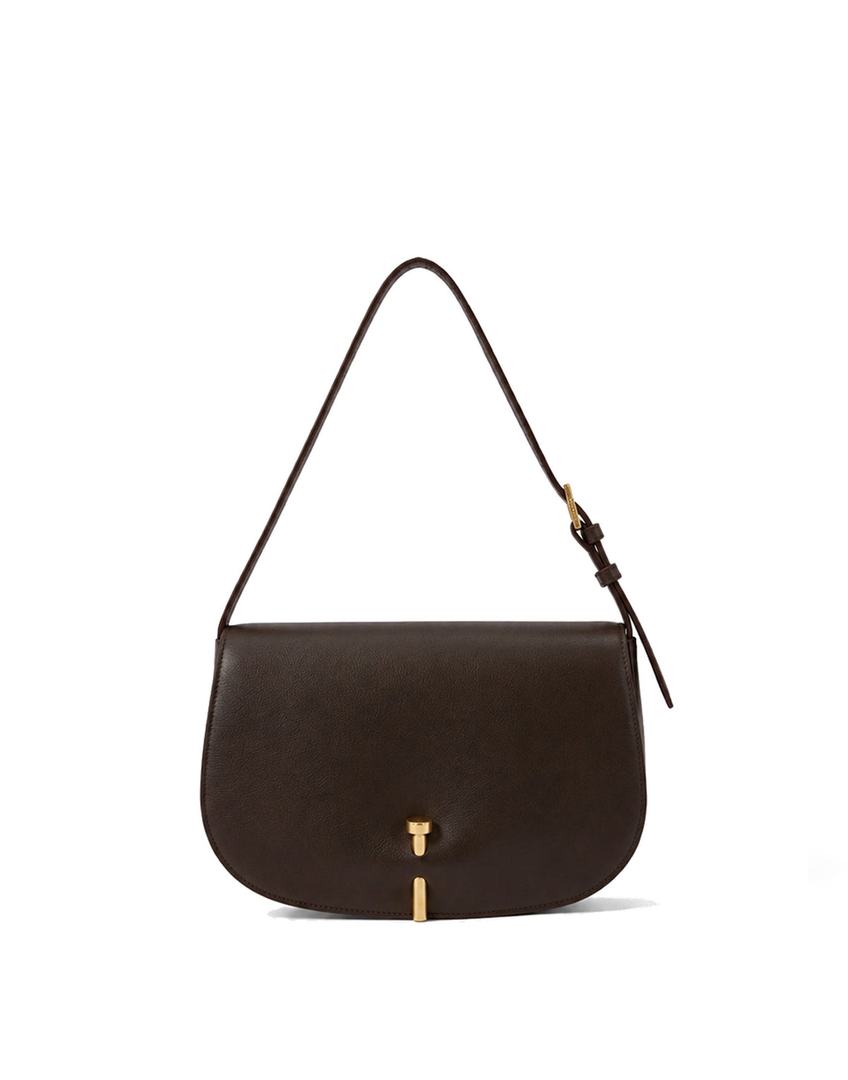 GHERARDINI Borsa Emma Medium in Pelle di Vitello Testa di Moro