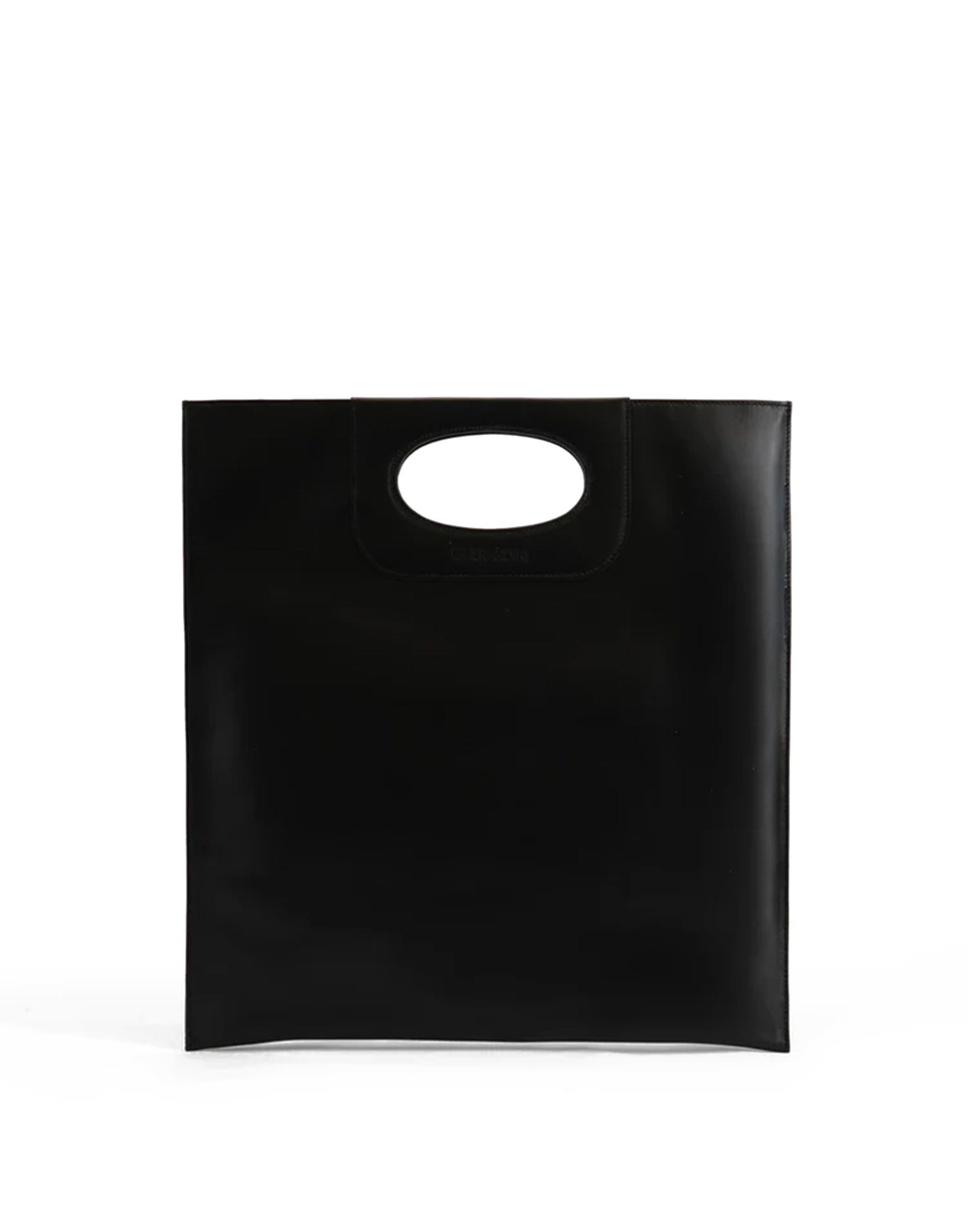 GHERARDINI Piattina Edizione Limitata in Pelle di Vitello Nera