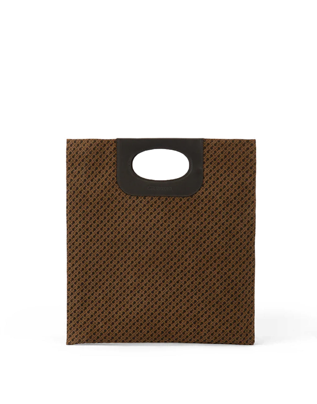 GHERARDINI Piattina in Camoscio Monogram Toffee