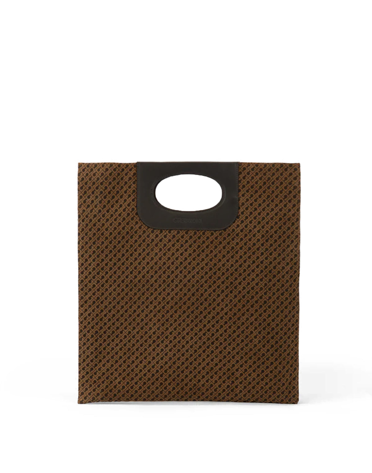 GHERARDINI Piattina in Camoscio Monogram Toffee