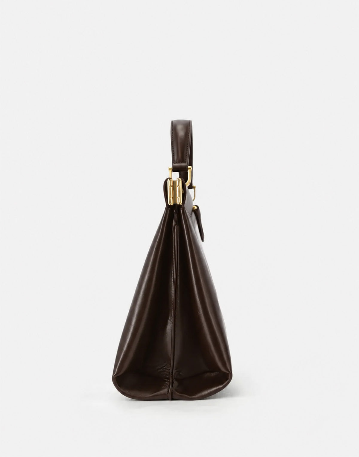 GHERARDINI Borsa Dodici Dodici 1959 in Pelle Di Vitello Testa di Moro