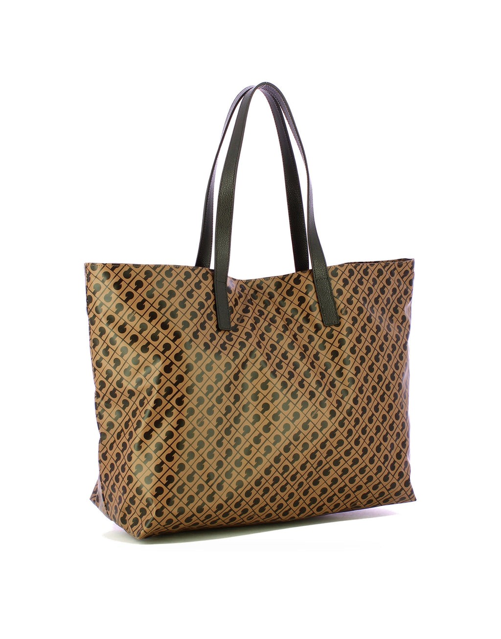 GHERARDINI Shopper Grande in Tessuto Softy Toffee