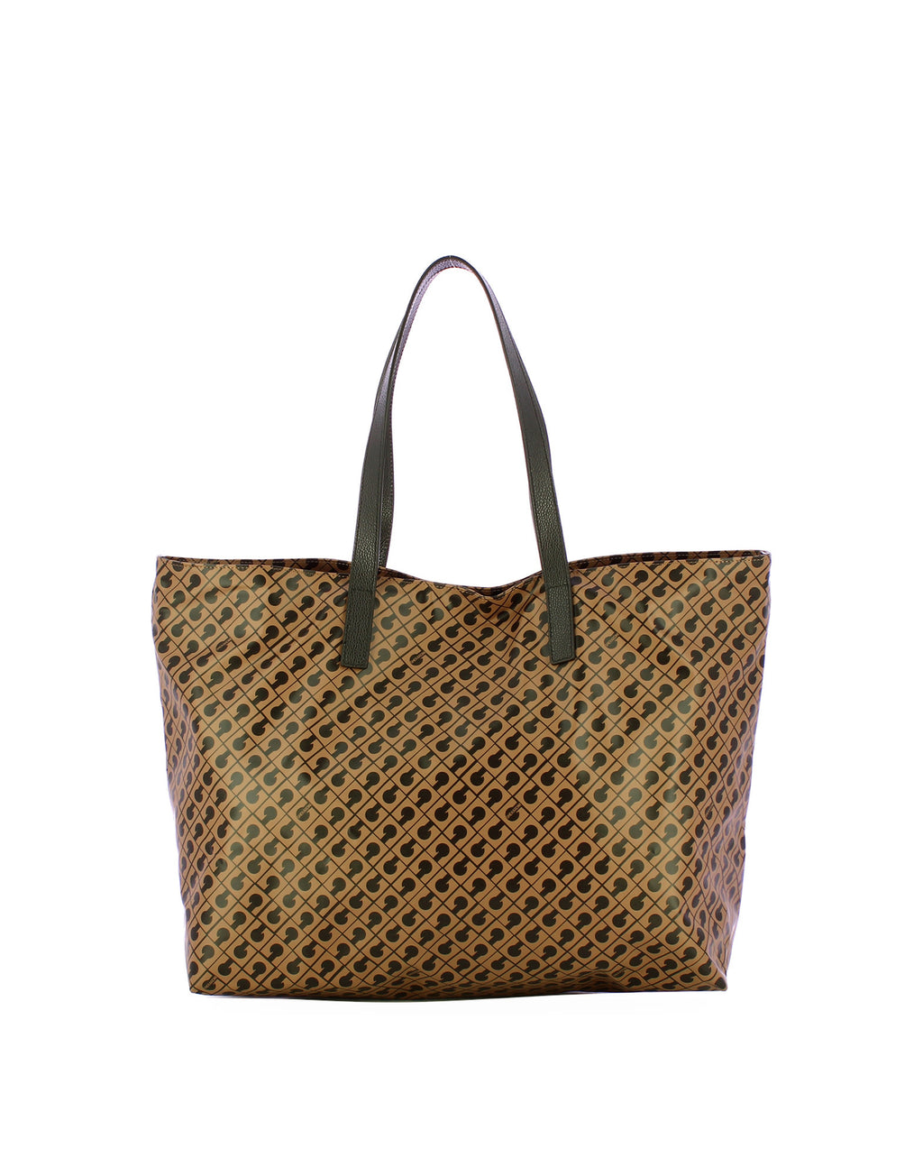 GHERARDINI Shopper Grande in Tessuto Softy Toffee