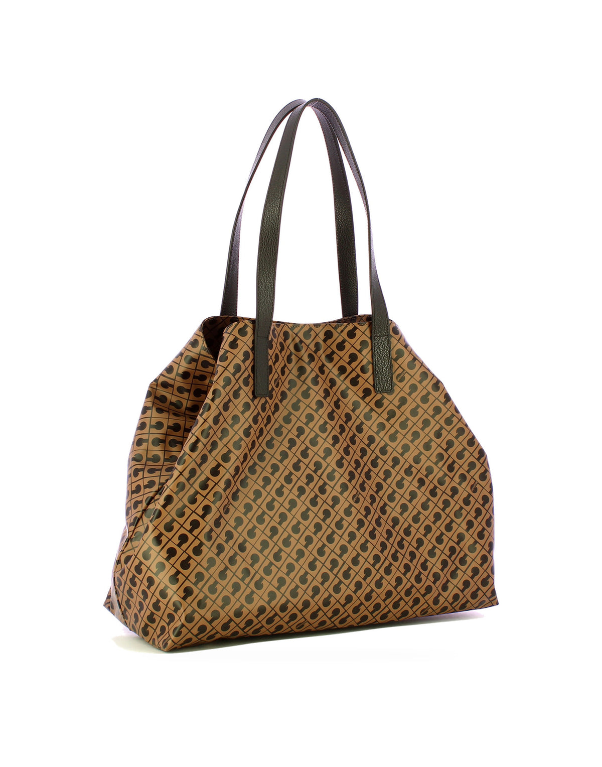 GHERARDINI Shopper Grande in Tessuto Softy Toffee