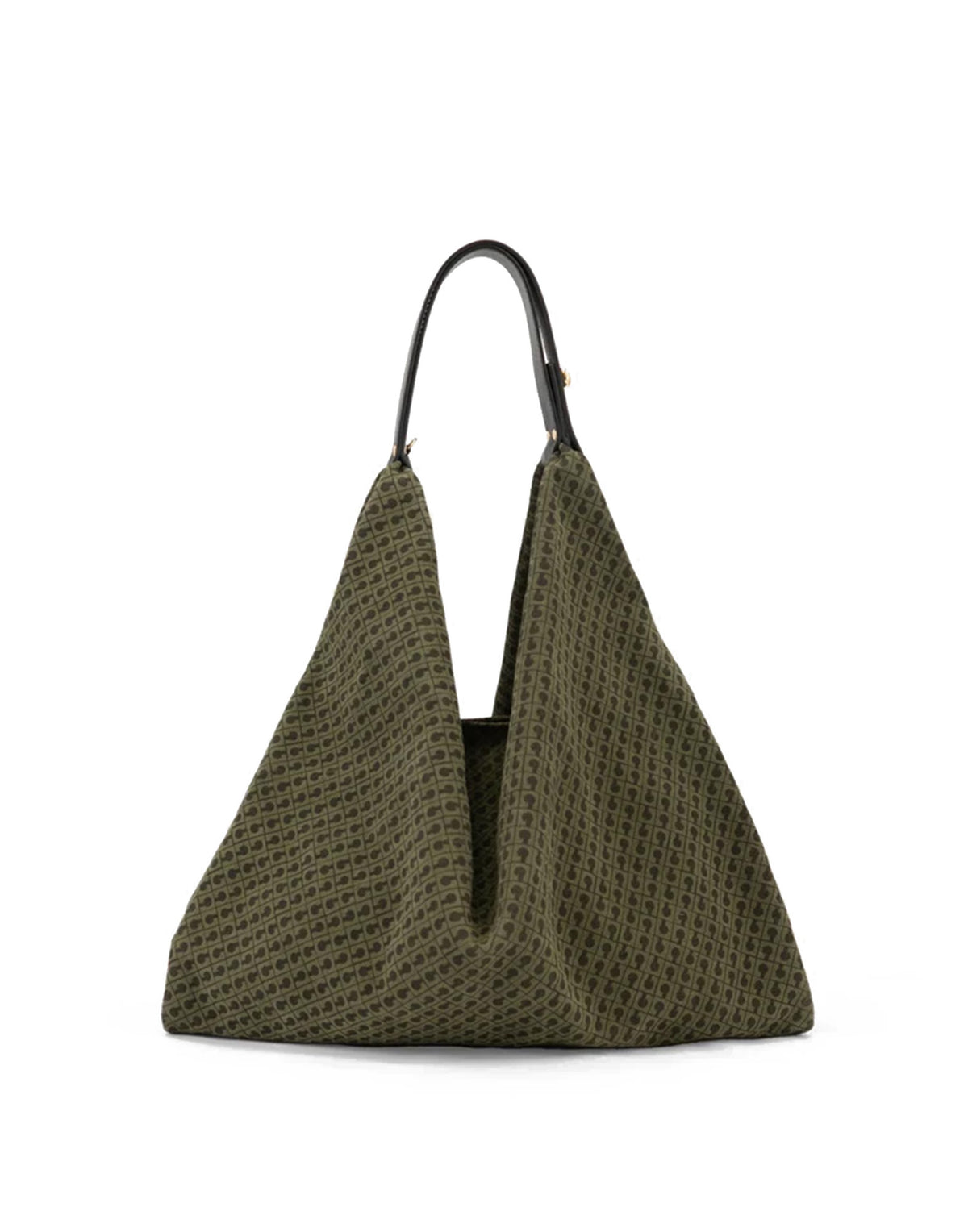 GHERARDINI Borsa Amazzonia in Camoscio Monogram Green