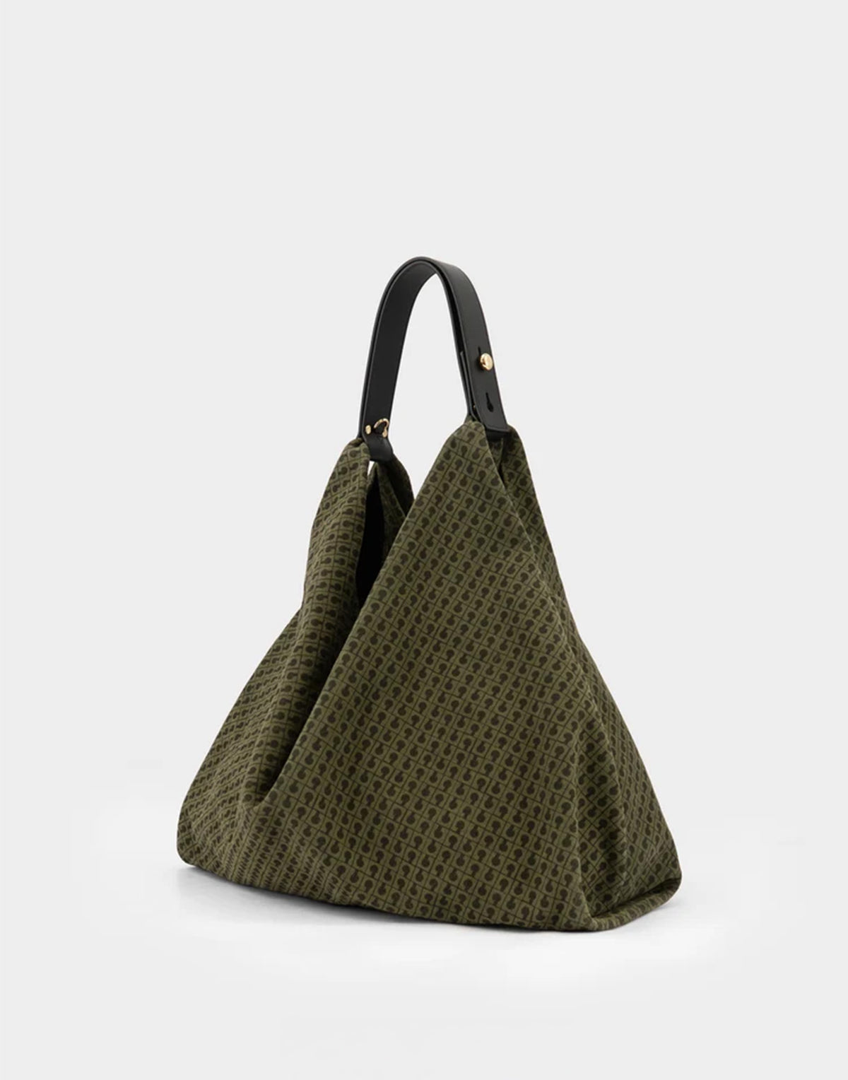 GHERARDINI Borsa Amazzonia in Camoscio Monogram Green