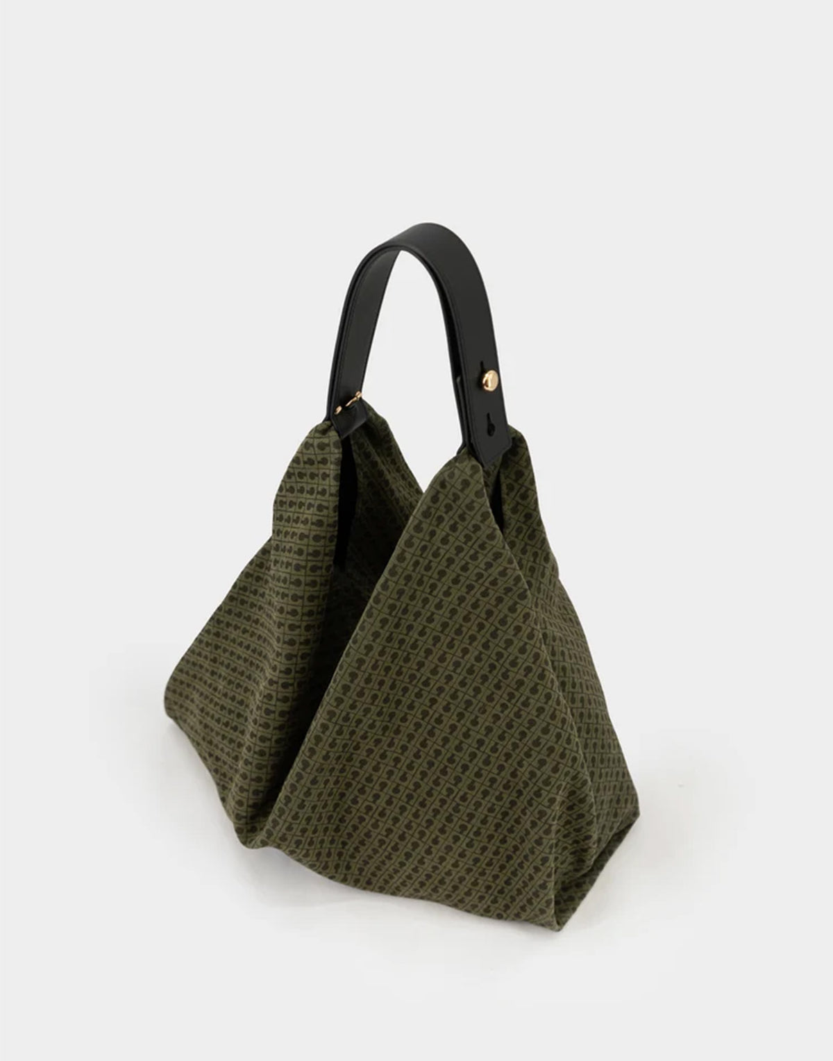 GHERARDINI Borsa Amazzonia in Camoscio Monogram Green