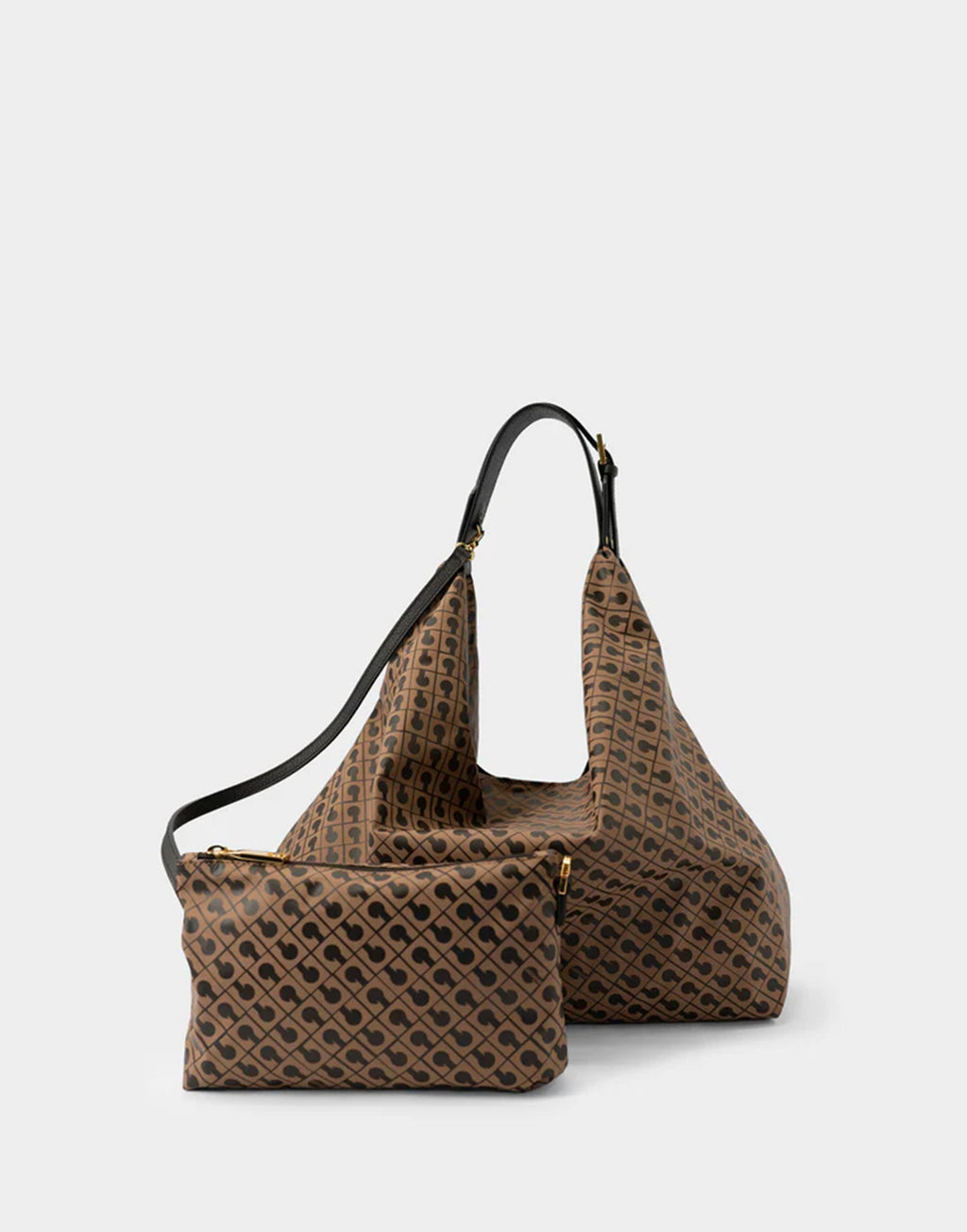 GHERARDINI Borsa a Spalla Amazzonia in Tessuto Softy Toffee