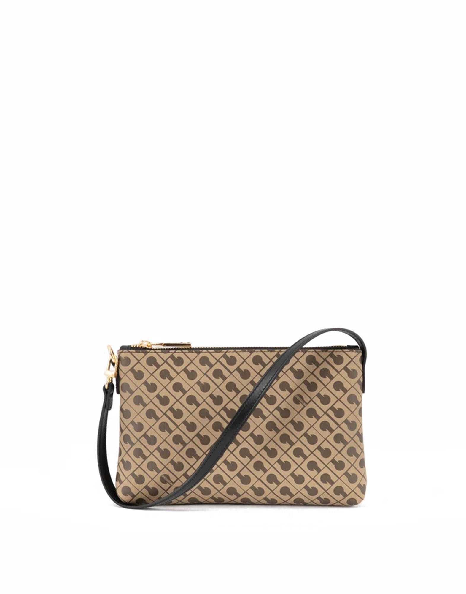 GHERARDINI Mini Pochette in Millerighe Moka