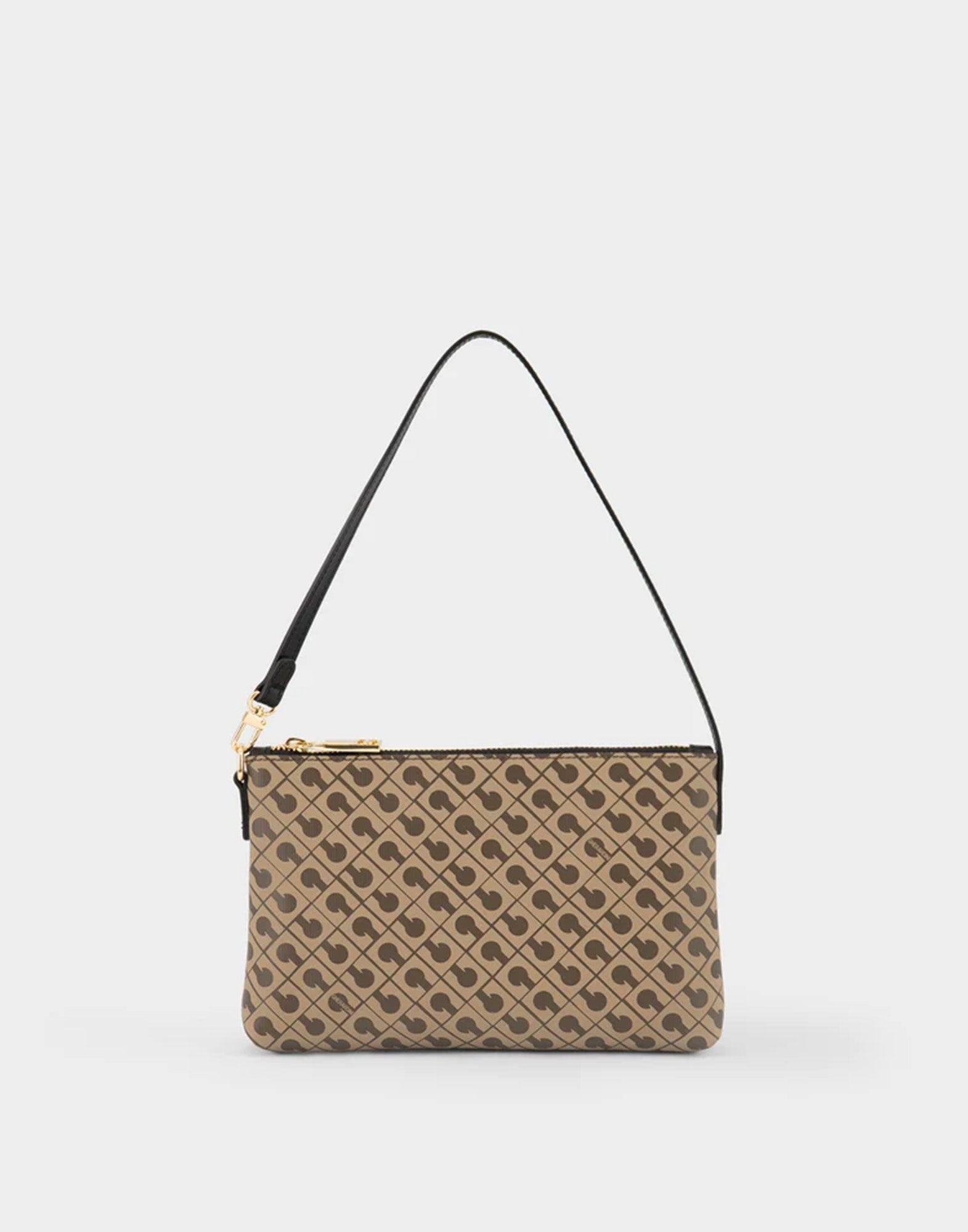 GHERARDINI Mini Pochette in Millerighe Moka