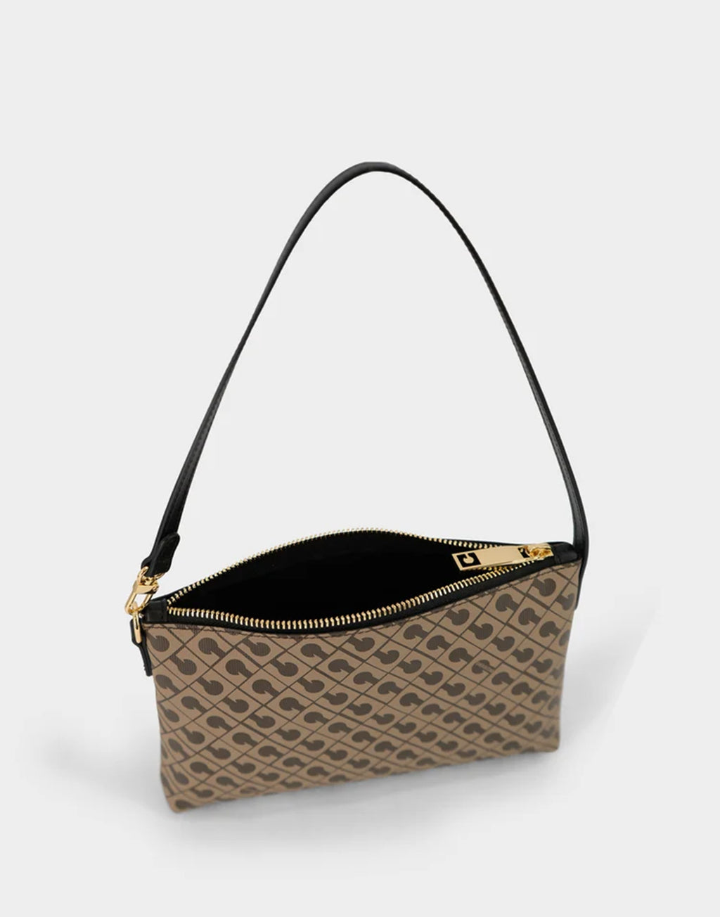 GHERARDINI Mini Pochette in Millerighe Moka