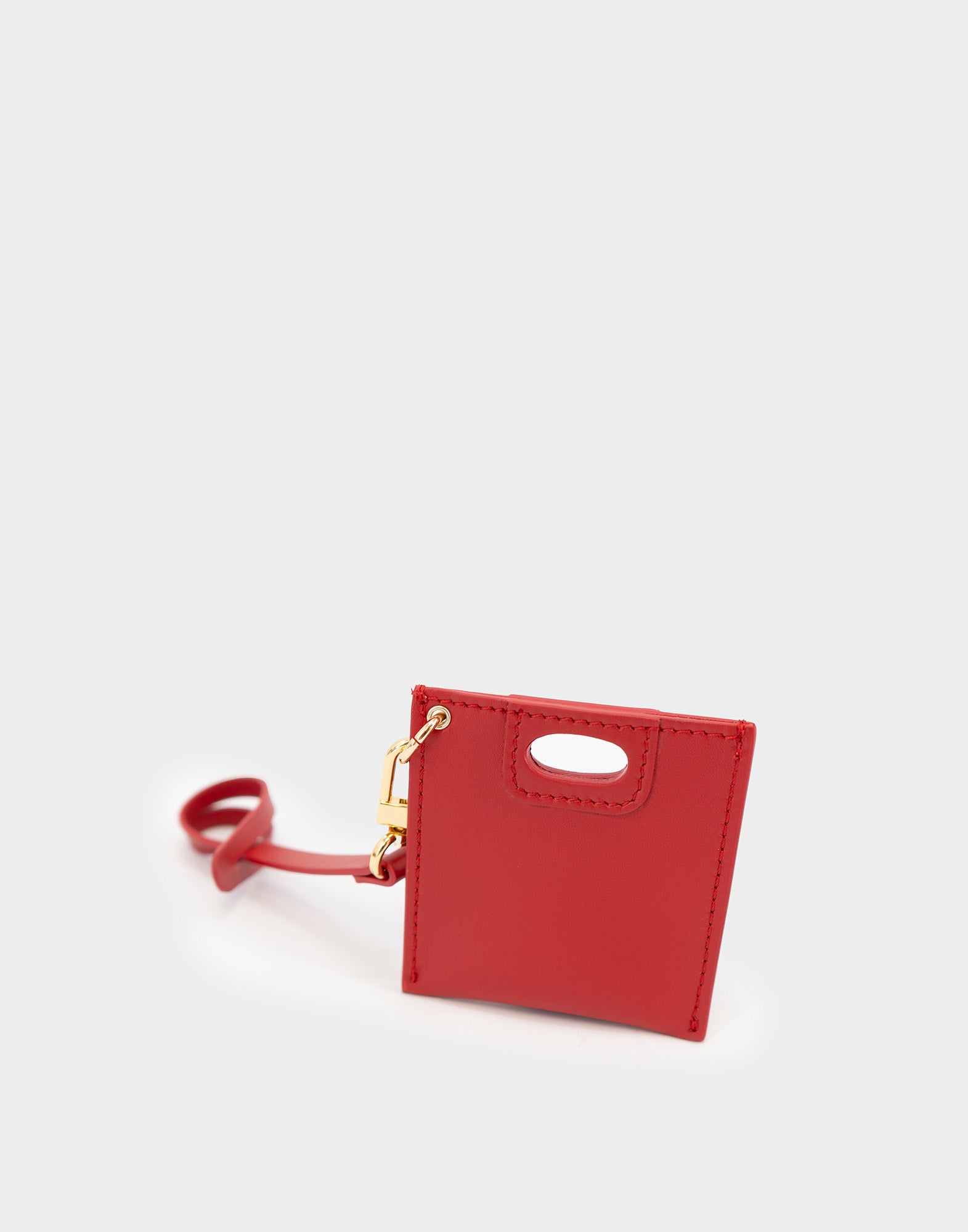 GHERARDINI Piattina Charm in Pelle Red