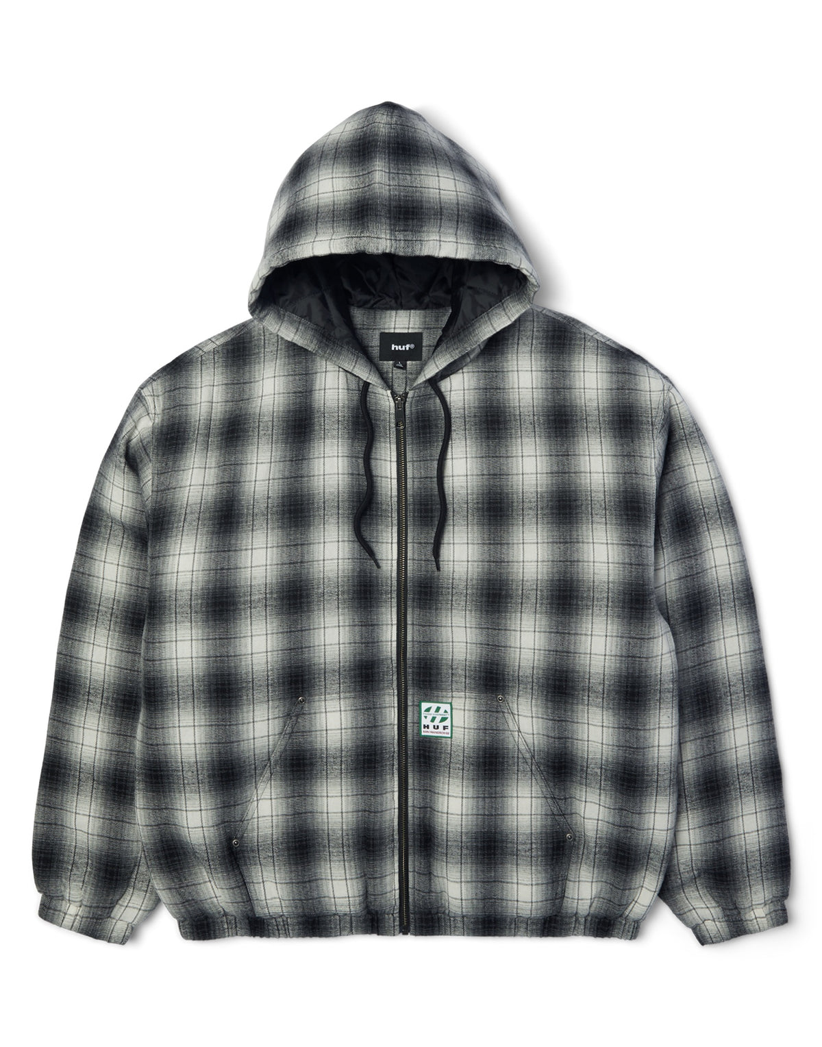 HUF Giacca Durango Work a Quadri Black