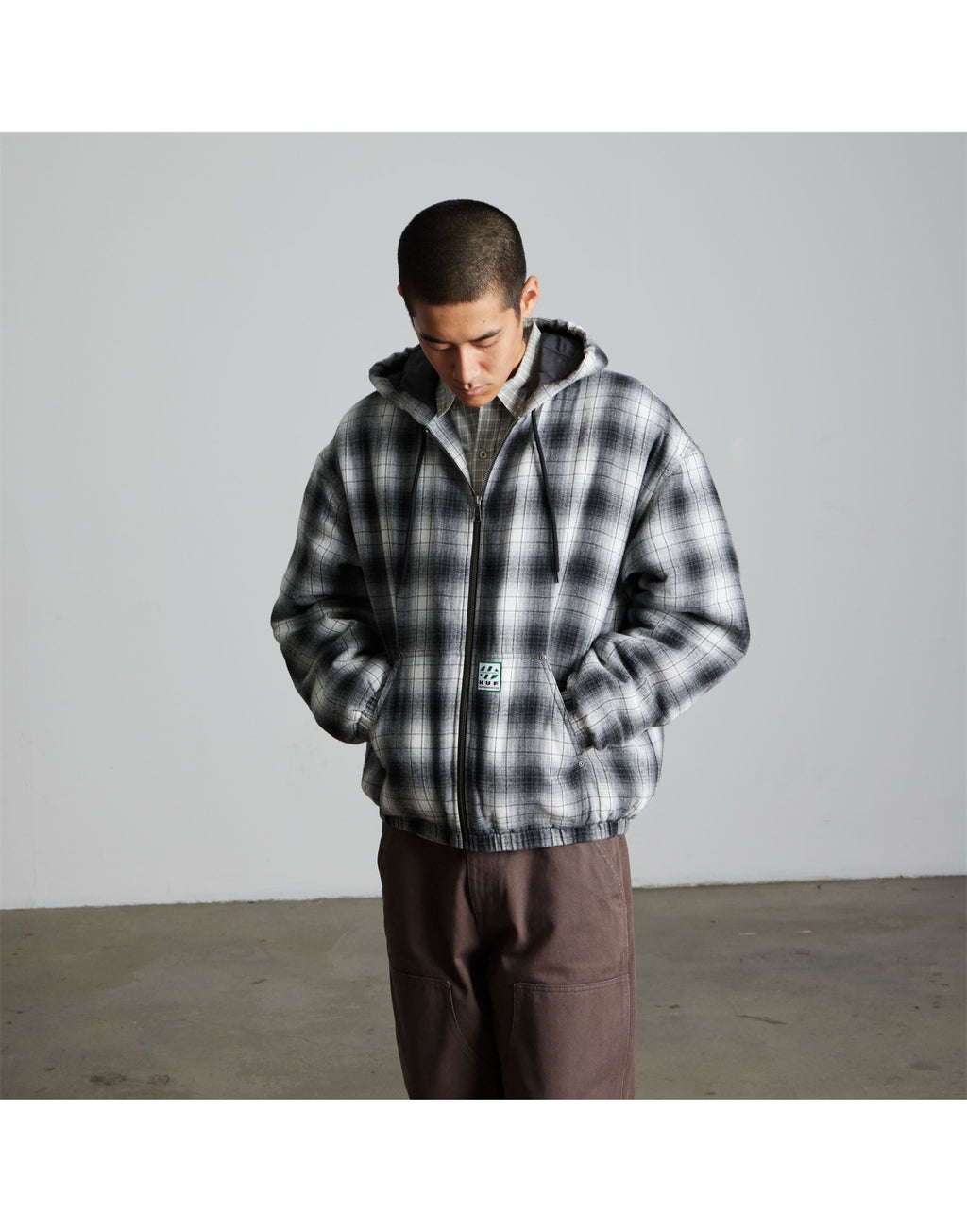 HUF Giacca Durango Work a Quadri Black