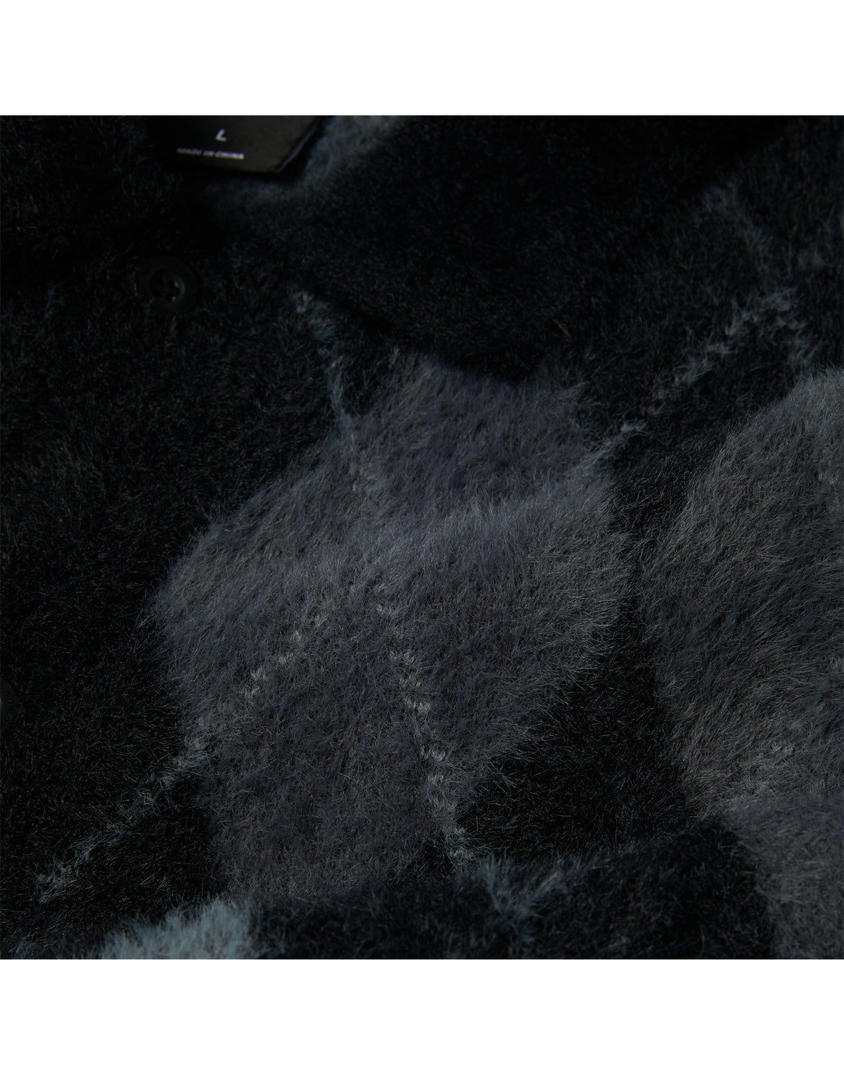 HUF Maglia Cooper con Motivo Jacquard Black
