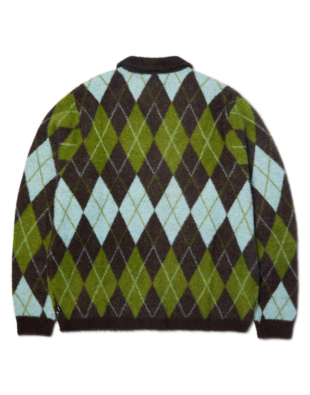 HUF Maglia Cooper con Motivo Jacquard Dark Brown