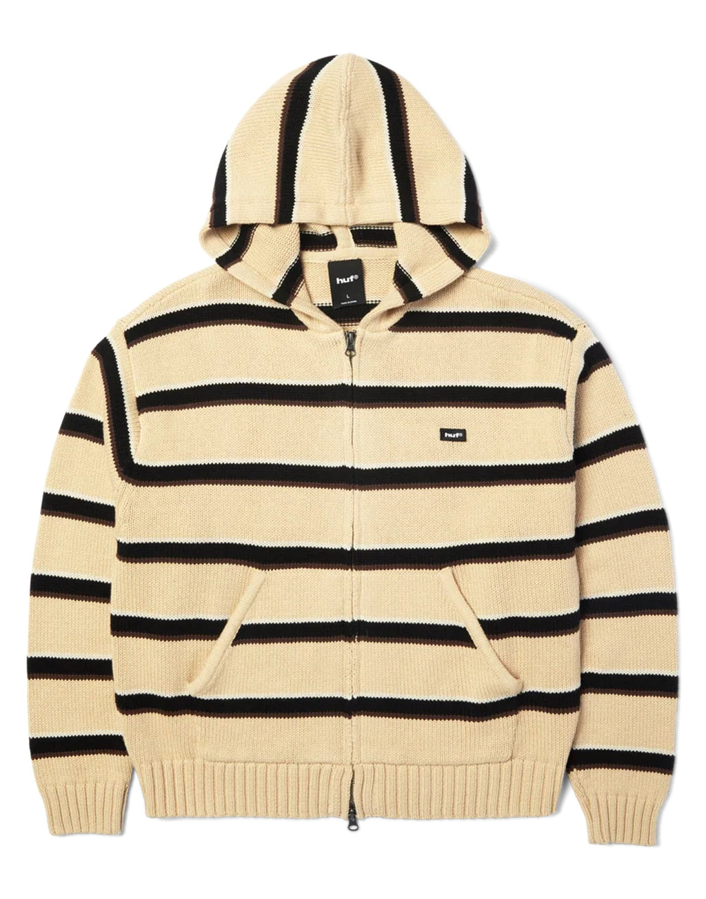 HUF Cardigan Banks con Cappuccio Tan